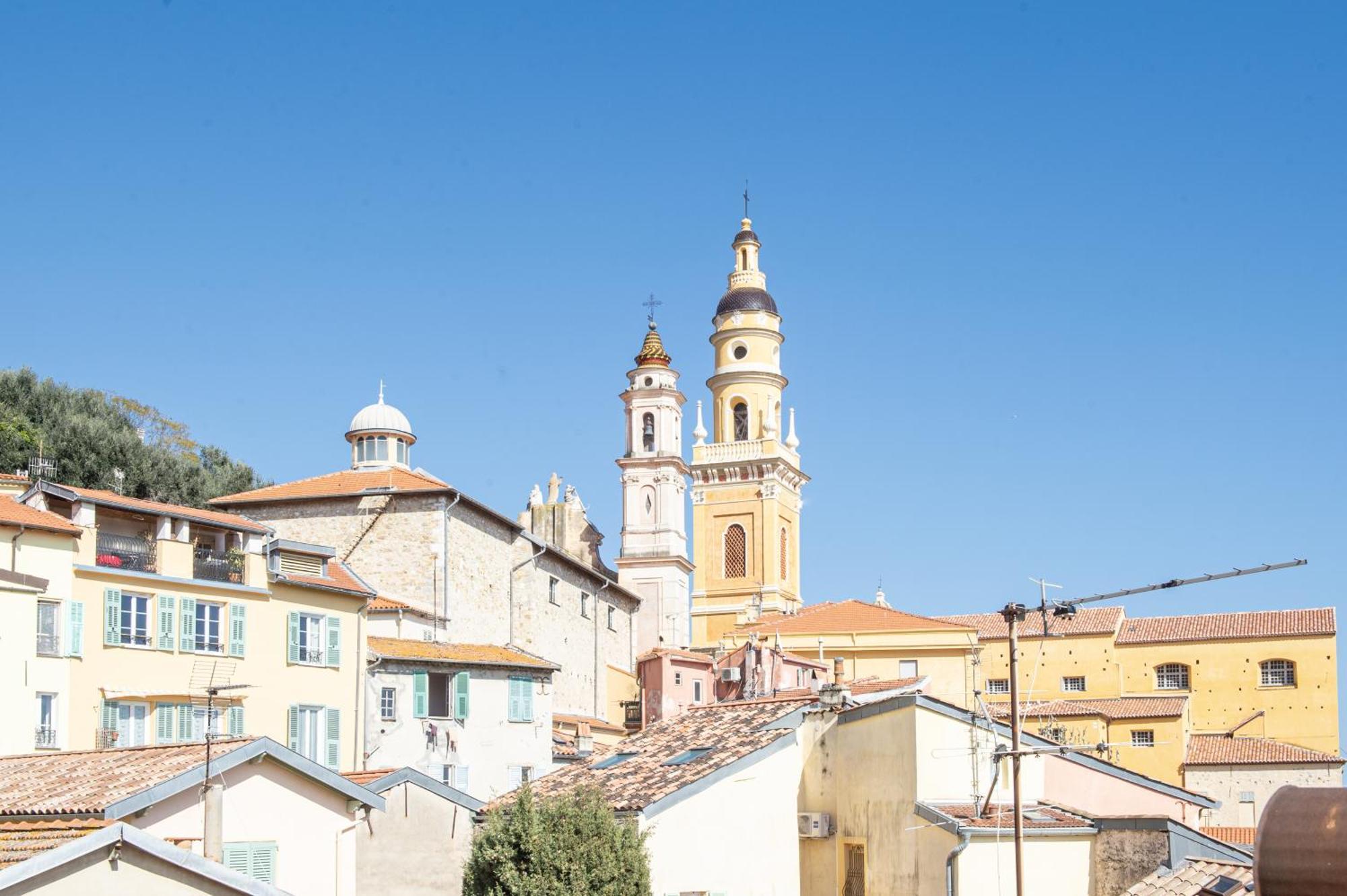 Palm Riviera - Vieille Ville De Menton - Vue Mer Экстерьер фото