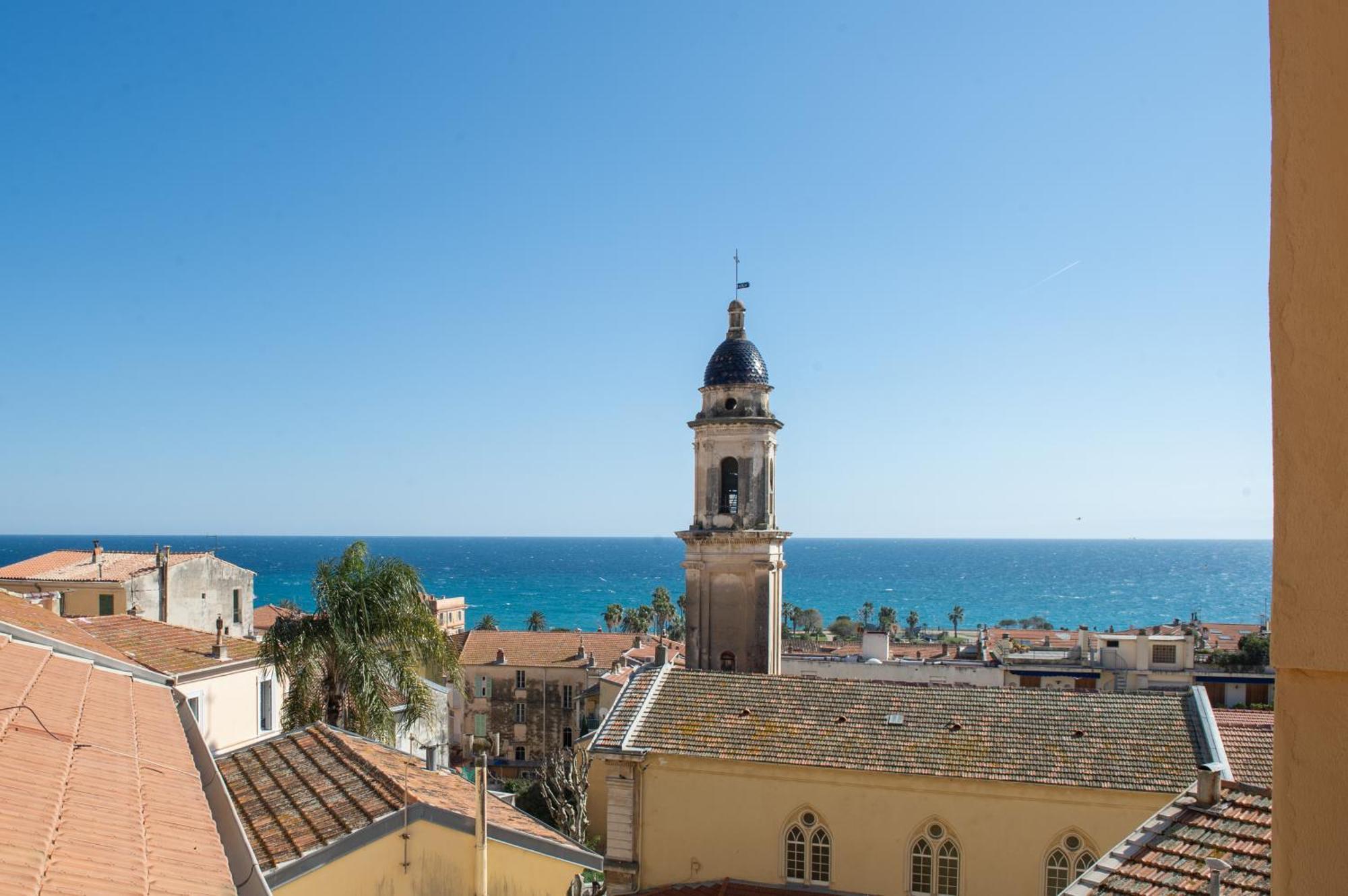 Palm Riviera - Vieille Ville De Menton - Vue Mer Экстерьер фото
